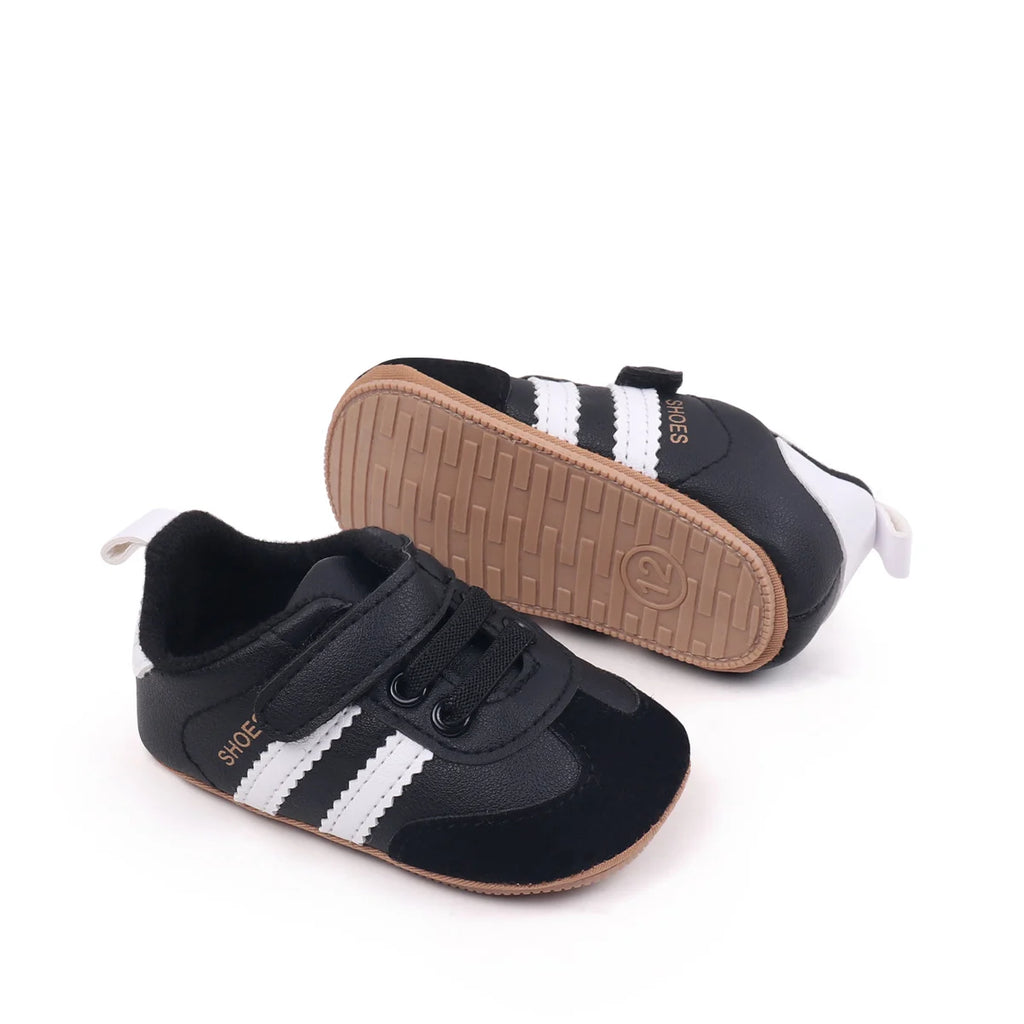 2025 Baby First Walking Shoes – Unisex PU Leather Toddler Sneakers 0-18M