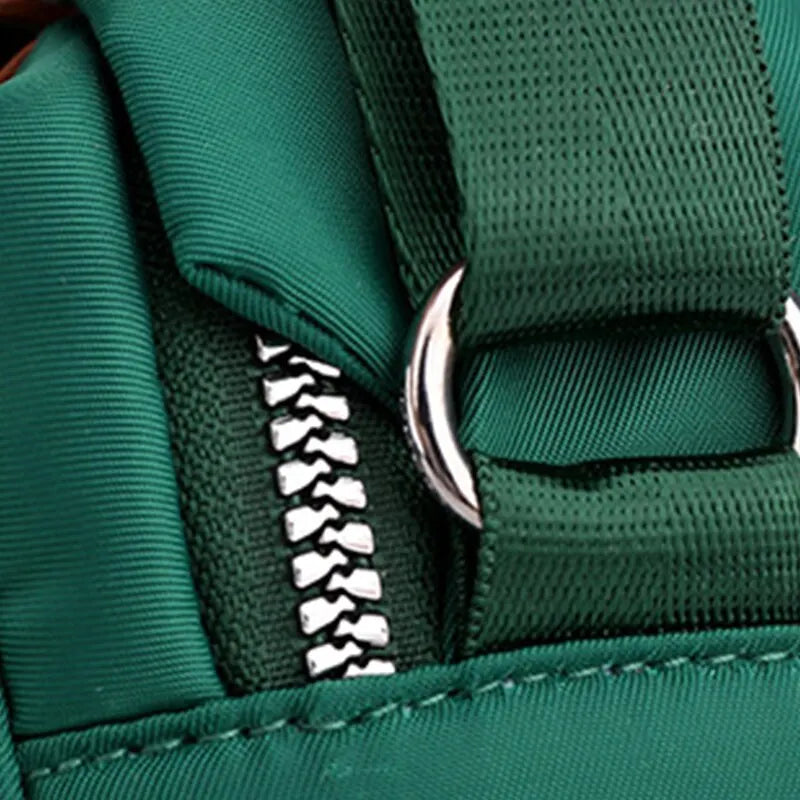 Women’s Waterproof Nylon Crossbody Bag – Large Capacity Casual Solid Color Messenger Shoulder Bag