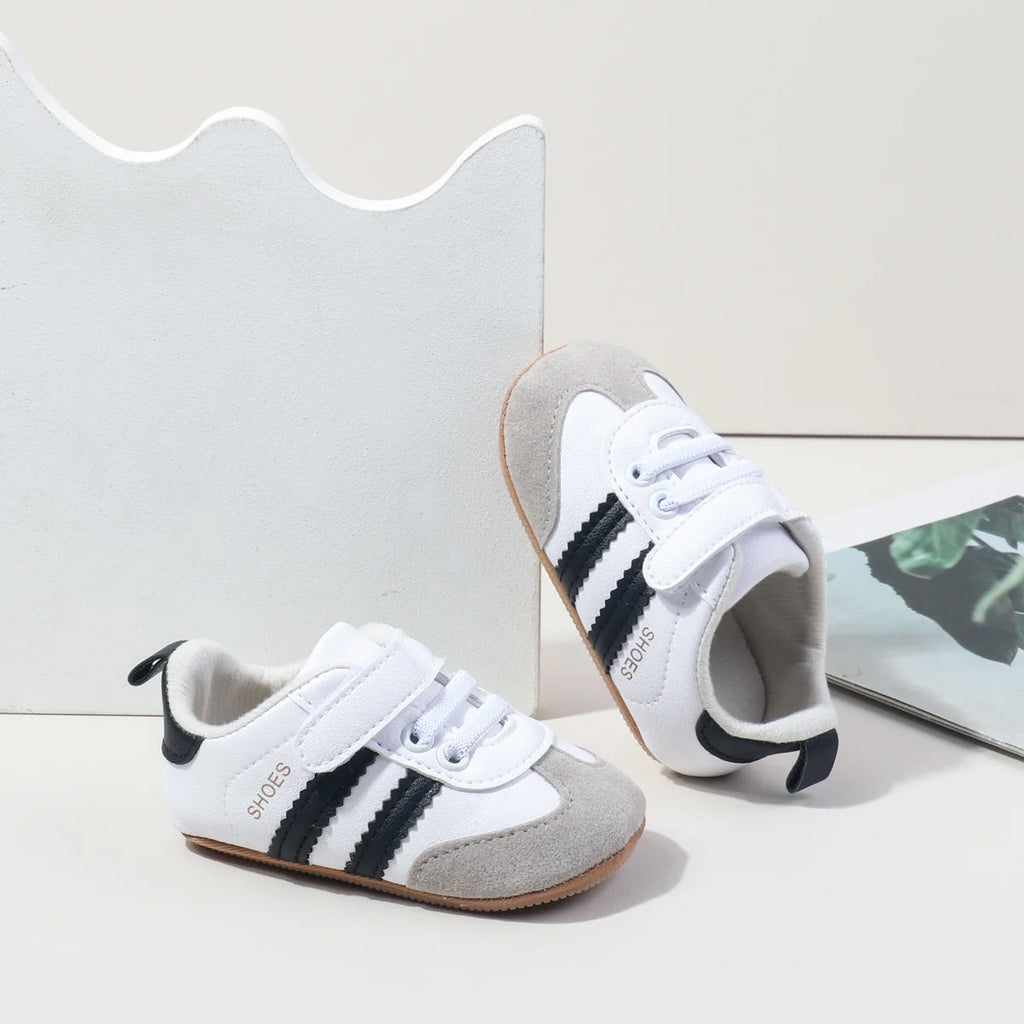 2025 Baby First Walking Shoes – Unisex PU Leather Toddler Sneakers 0-18M