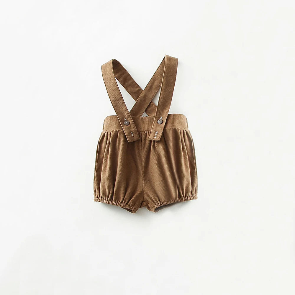 Corduroy Baby Romper – Backless