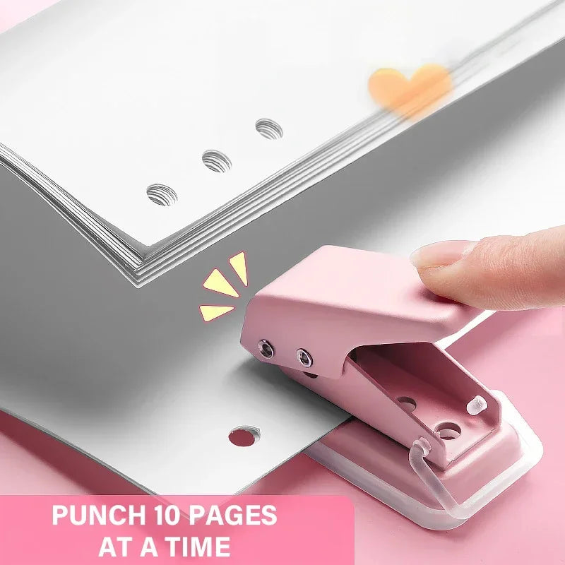 Single Hole Mini Paper Punch – Portable & Cute