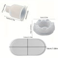 3pcs Silicone Mold Set – Vase, Coaster & Lotus