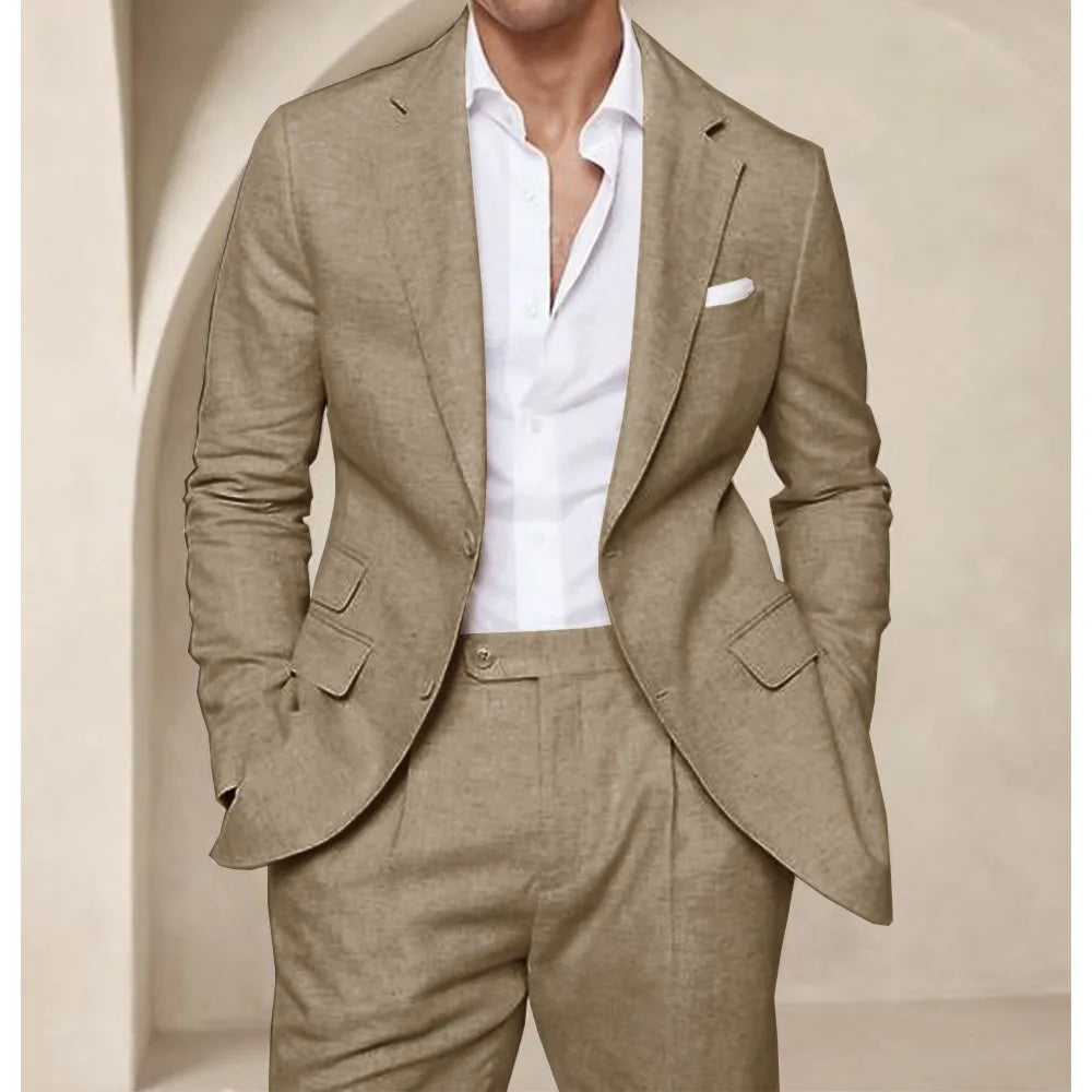 Men’s Summer Linen Suit