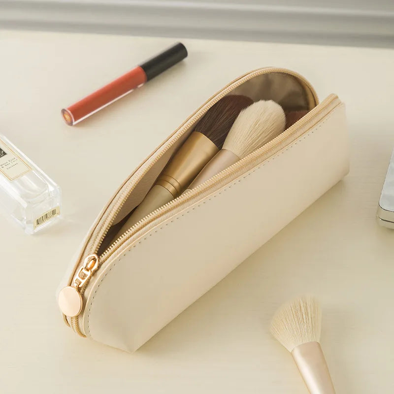 Custom Leather Embroidered Makeup Bag – Personalized Gift