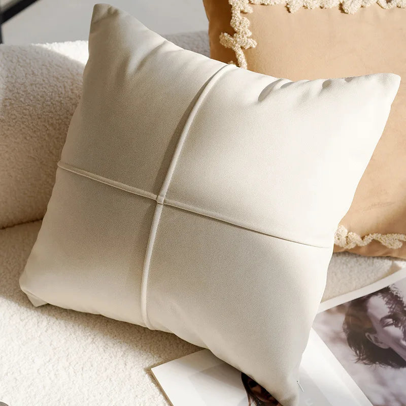 French Antique Nordic Brown Luxury Pillow Covers For Sofa Bed Cushion Elegant Home Decor High-End Soft Vintage Style