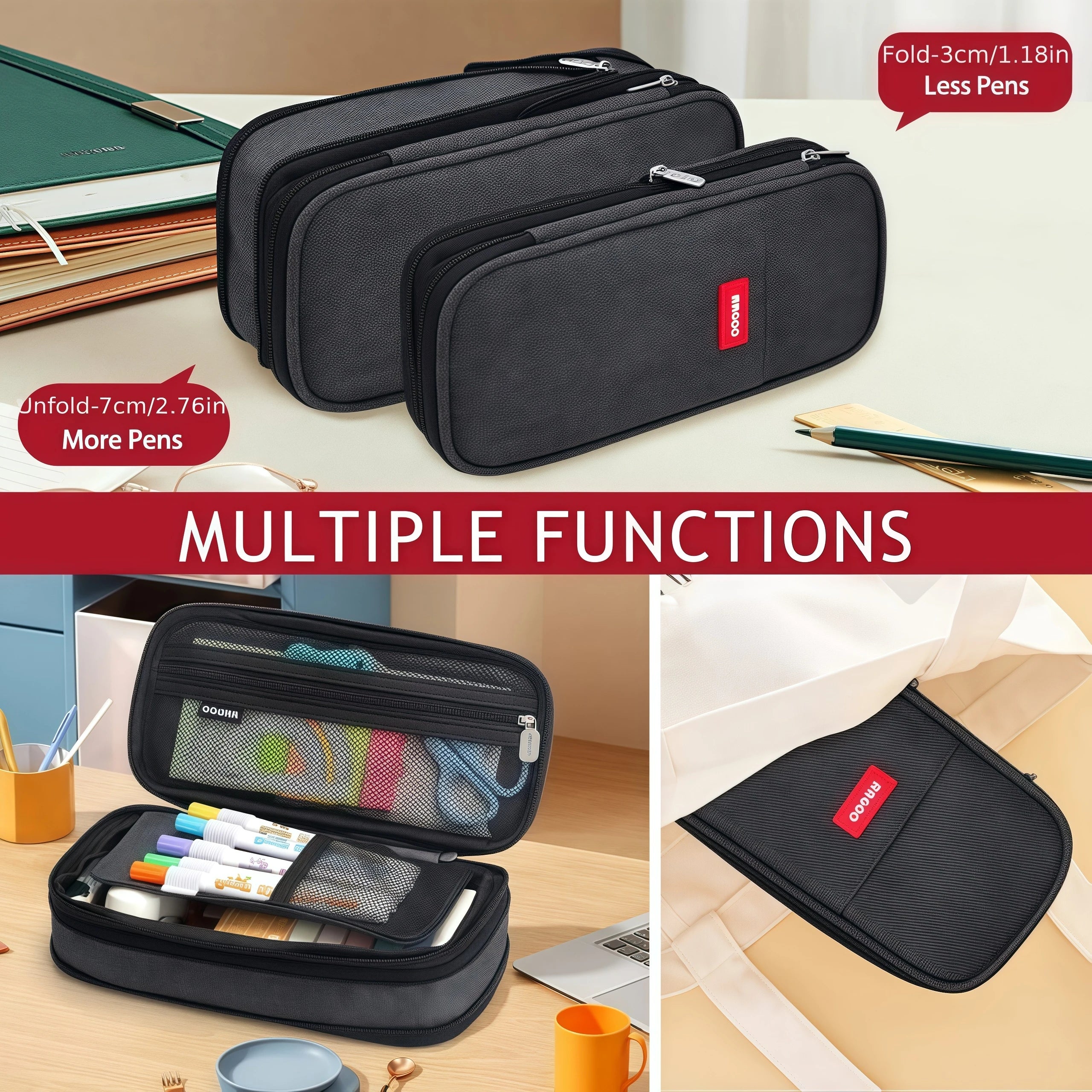 Double-Layer Canvas Pencil Case ✏️