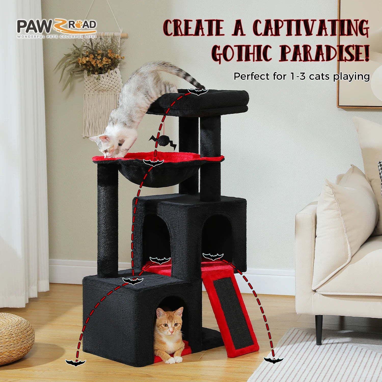 Multi-Level Cat Tower