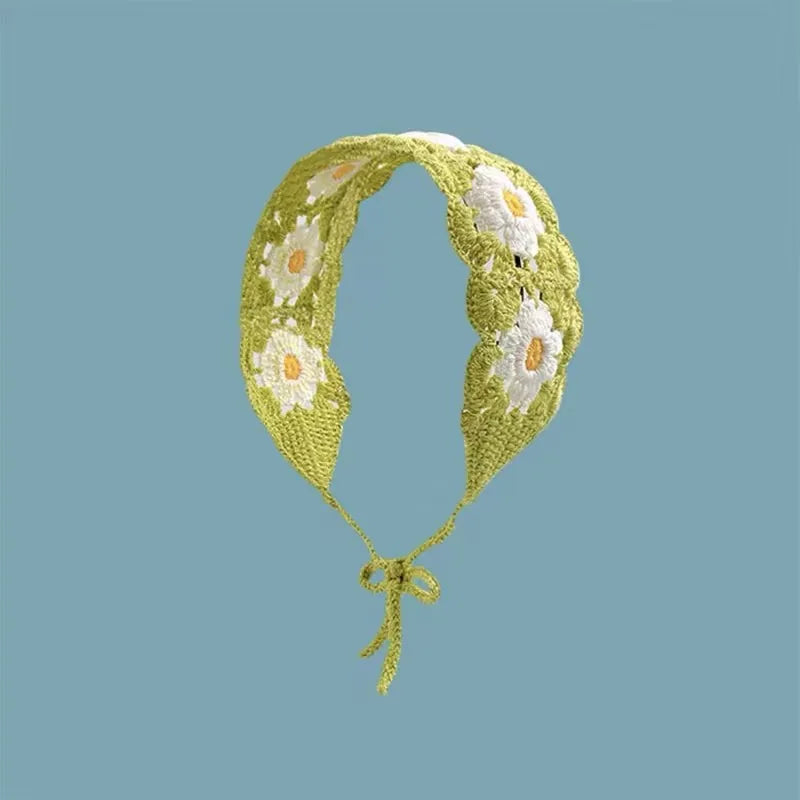 Small Strawberry Headband Crochet Sweet Cute Hair Band Women Scarf Headbands Bandanas Wide Elastic Hairbands Fashion Accessories