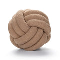 Hand-woven Knotted Ball Pillow Lamb Velvet Roll Pillow Sofa Living Room Household Cushion Head Back Bed Back