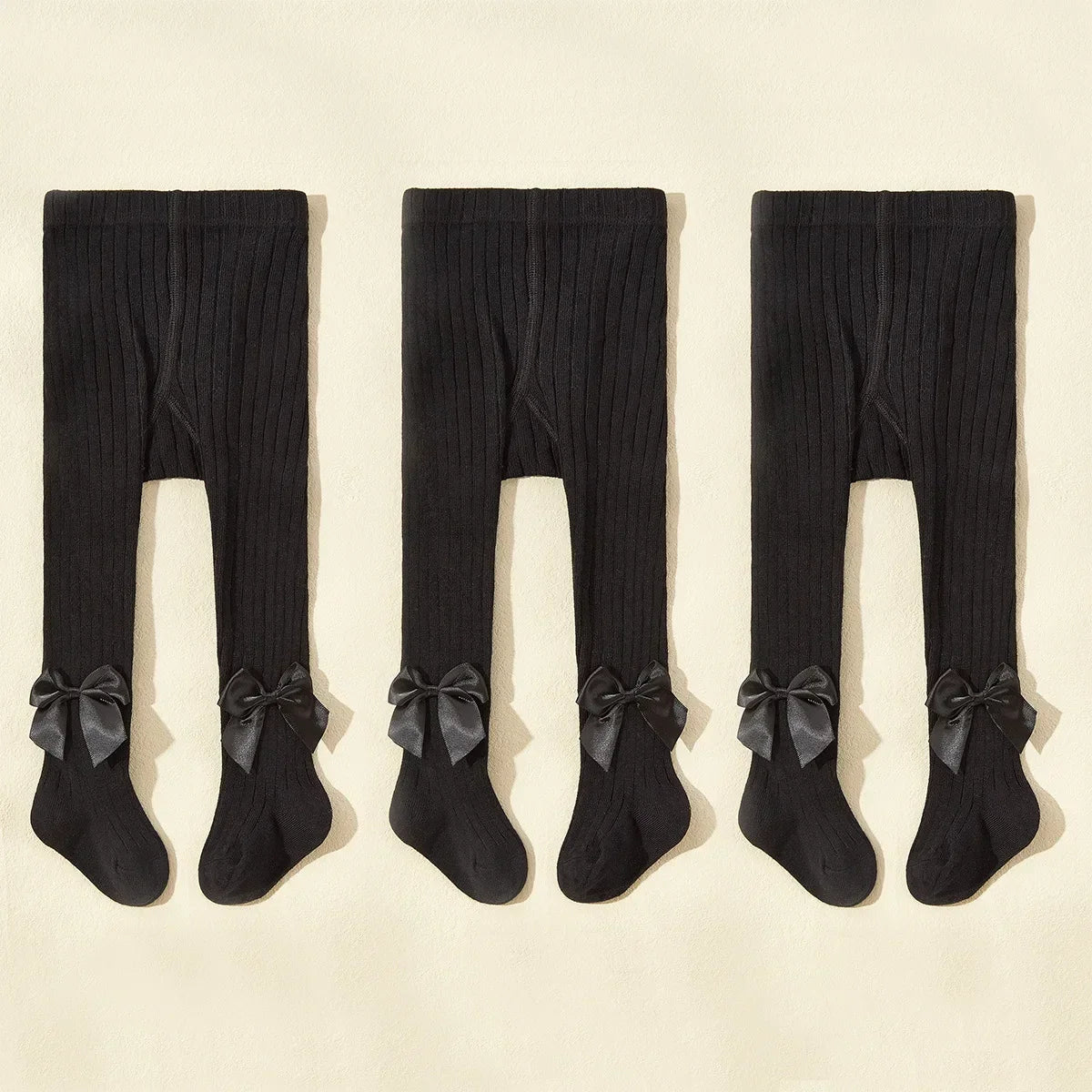 Kids Cotton Tights – Princess Bowknot Pantyhose for Girls