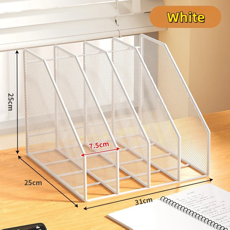 Metal Desk File Rack – Standing Organizer