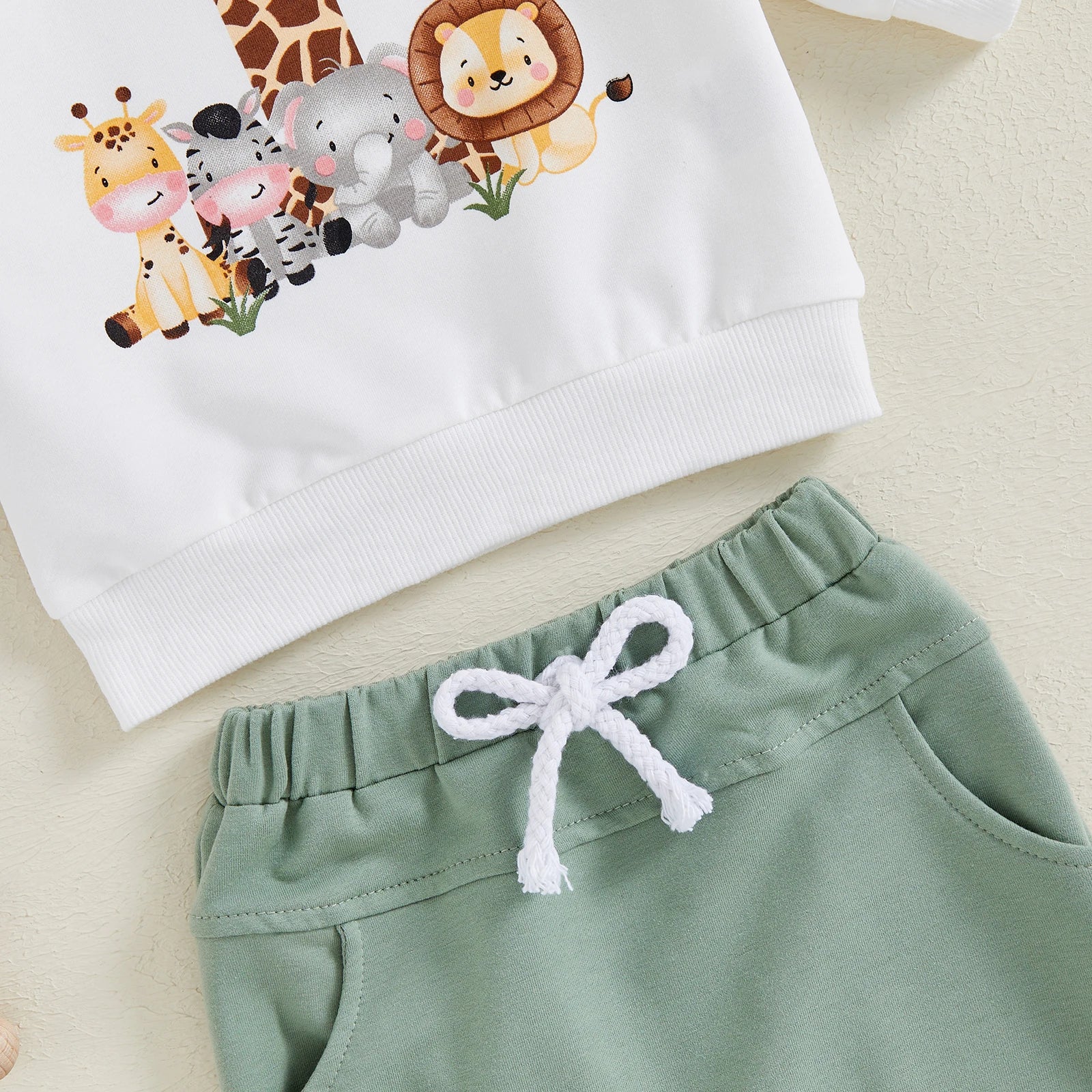Product Name: BeQeuewll Toddler Animal Print 2-Piece Set