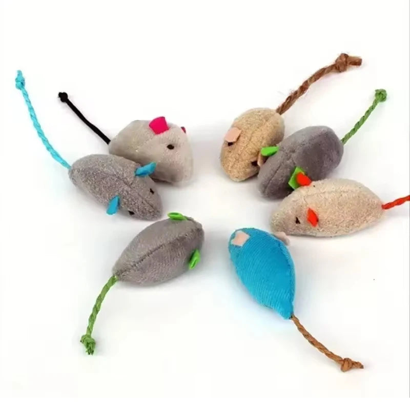Interactive Plush Rat Toy Set