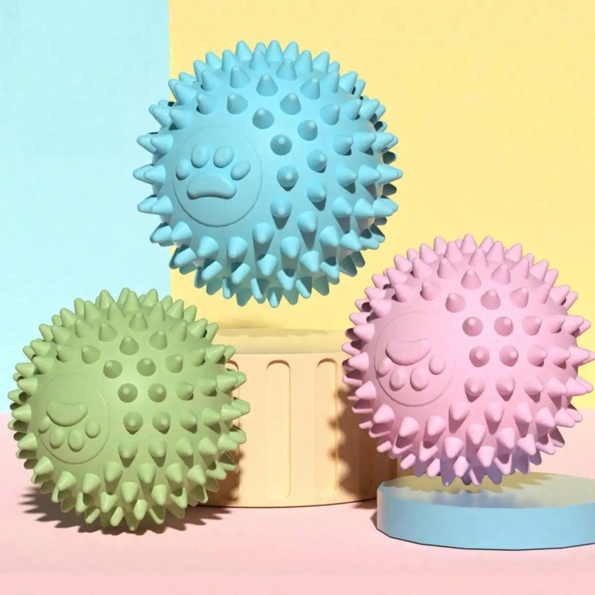 Interactive Rubber Chew Ball – Dog & Cat