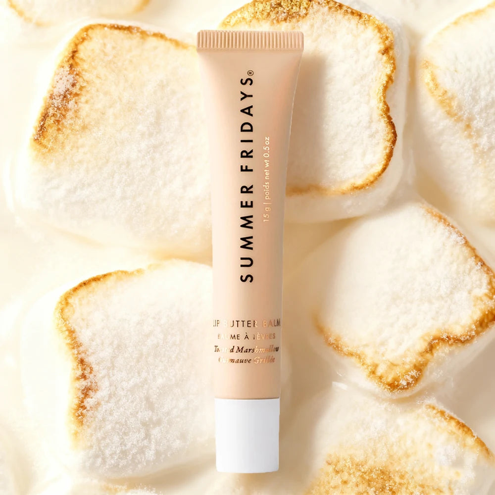 Summer Friday's Jet Lag Mask The Holiday Trio Set Lip Butter Balm Hot Cocoa Toasted Marshmallow Moisturizer Lip Gloss Skincare