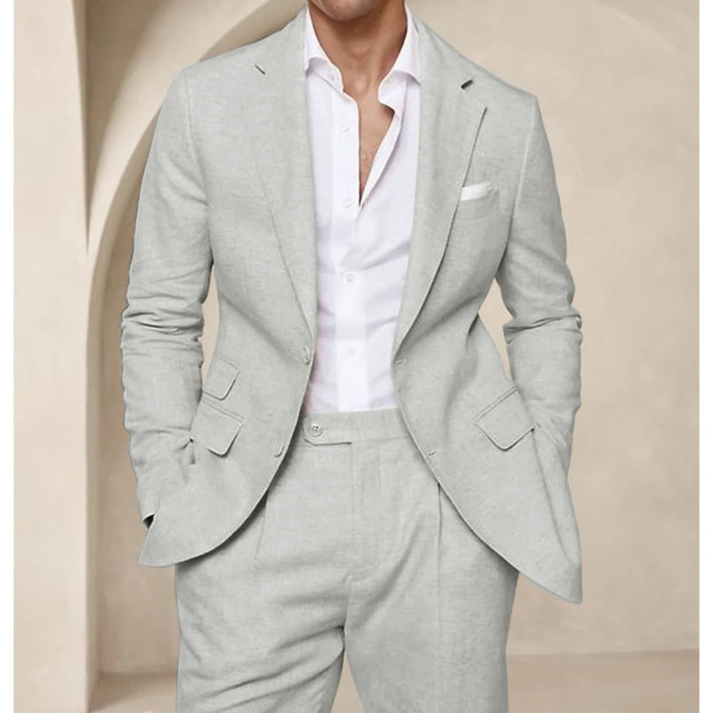 Men’s Summer Linen Suit