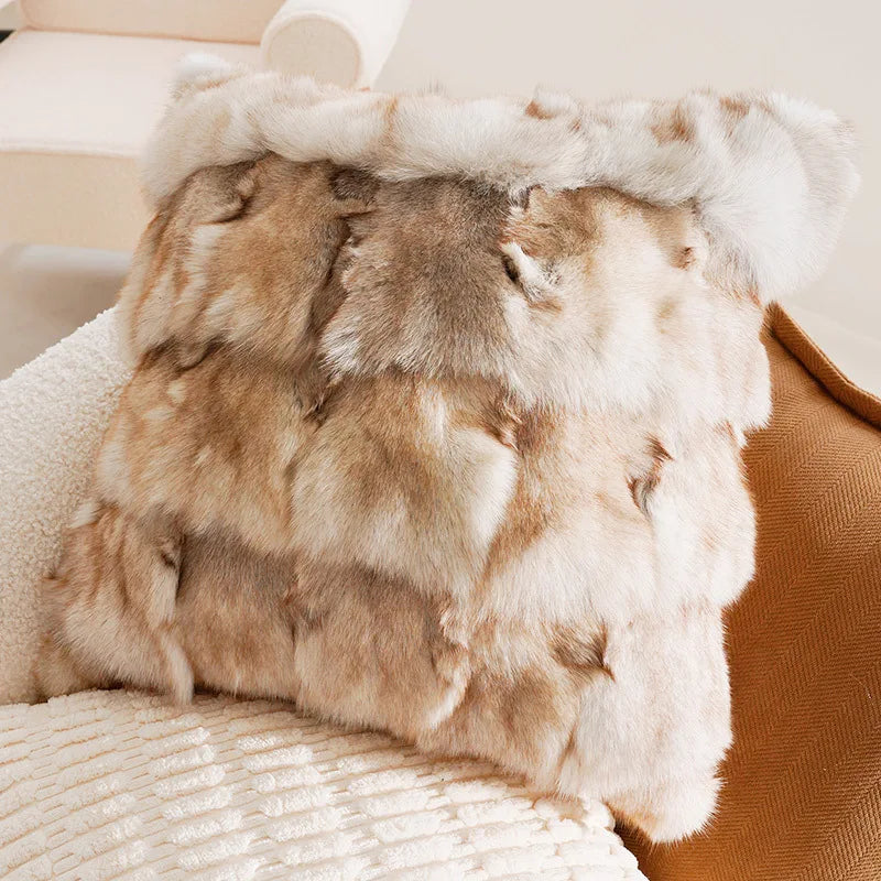 French Antique Nordic Brown Luxury Pillow Covers For Sofa Bed Cushion Elegant Home Decor High-End Soft Vintage Style
