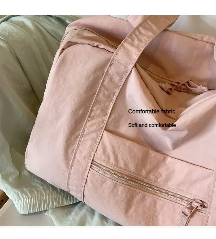Casual Large Capaci Nylon Cloth Bag Women 2025 New Fashion Commuter Shoulder Bag Short-Distance Travel Bag Fitness Handb Women