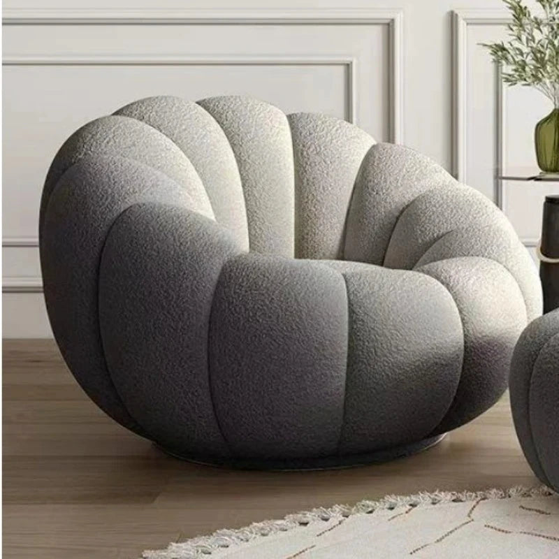 Comfortable Pumpkin Shape Living Room Lazy Sofa Soft Luxury Creative Modern Nordic Bedroom Single Lazy Sofas Home Decorations