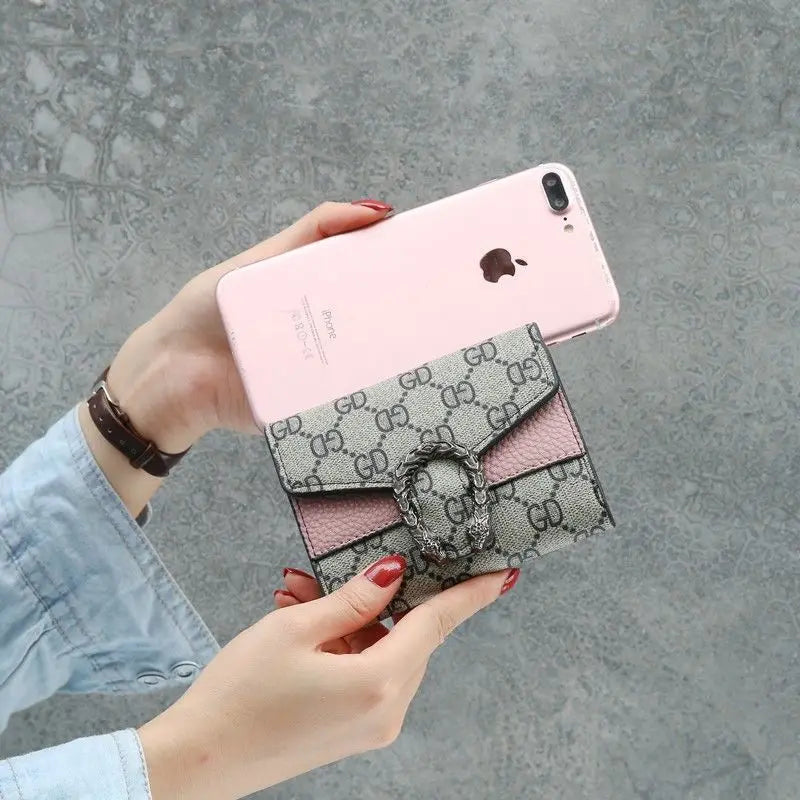 New Style Women's Short Wallet Female Student Three-Fold  Fashionable Mini Small Multi-Card Slot Card Holder
