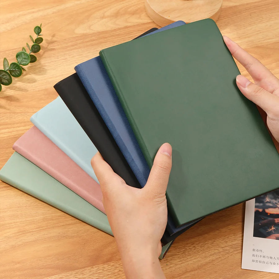 A5 Soft Leather Notebook – 120 Pages