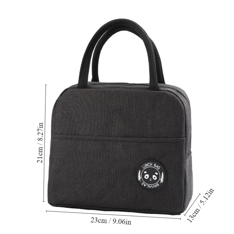 Insulated Bento Lunch Bag – Aluminum Foil Thermal Meal Tote for Students