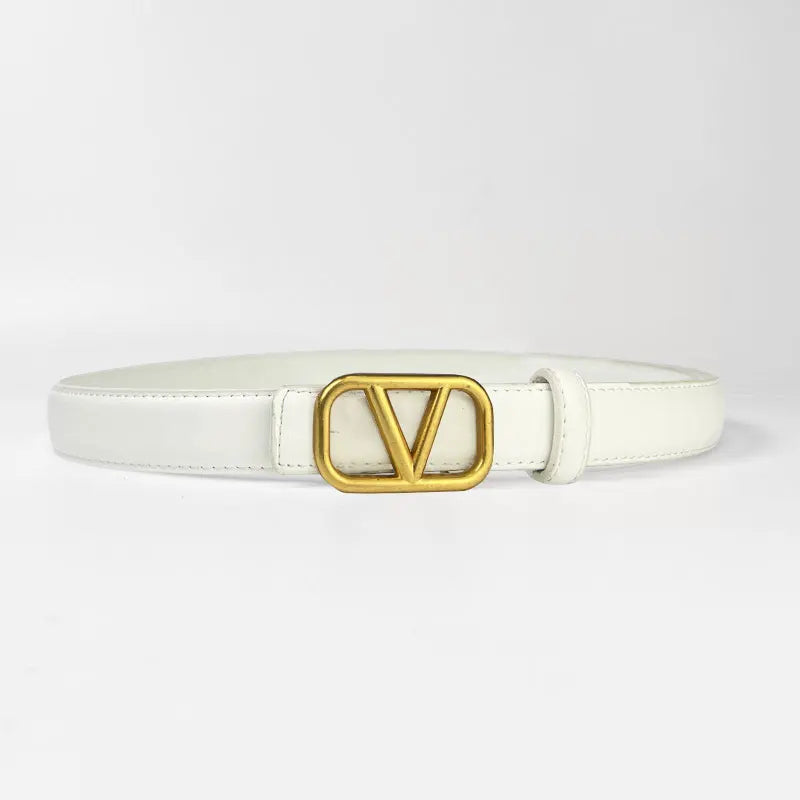 Classic ladies belt casual Joker ladies thin belt fashion personality with pants.