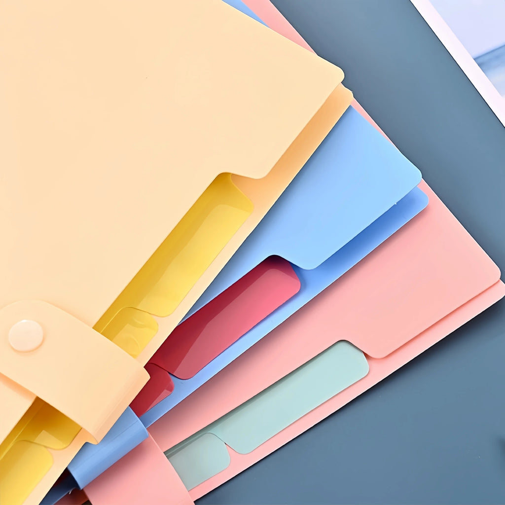 A4 Multi-Layer File Folder – Candy Colors