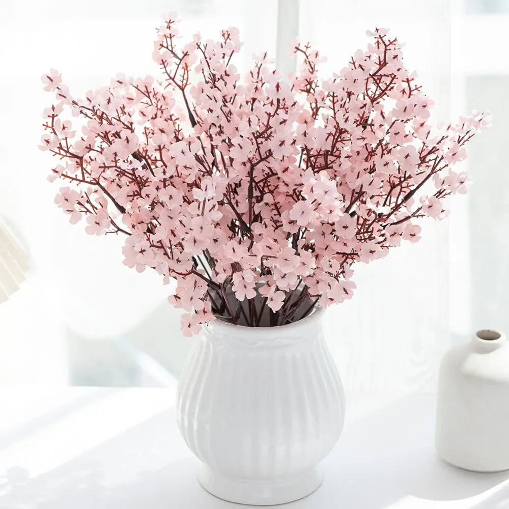 Artificial Silk Gypsophila Peach Flower – Home & Wedding Decor