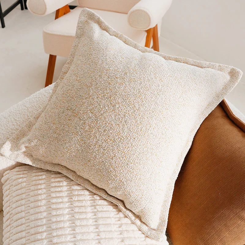 French Antique Nordic Brown Luxury Pillow Covers For Sofa Bed Cushion Elegant Home Decor High-End Soft Vintage Style