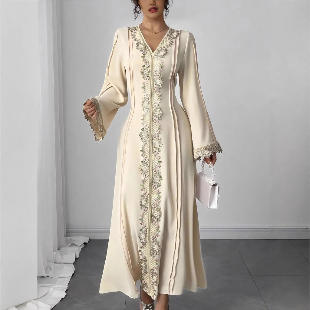 African Dresses For Women Elegant Spring Autumn Long Sleeve Dashiki Maxi Dress Ladies Traditional African Clothing Fairy Dreaes