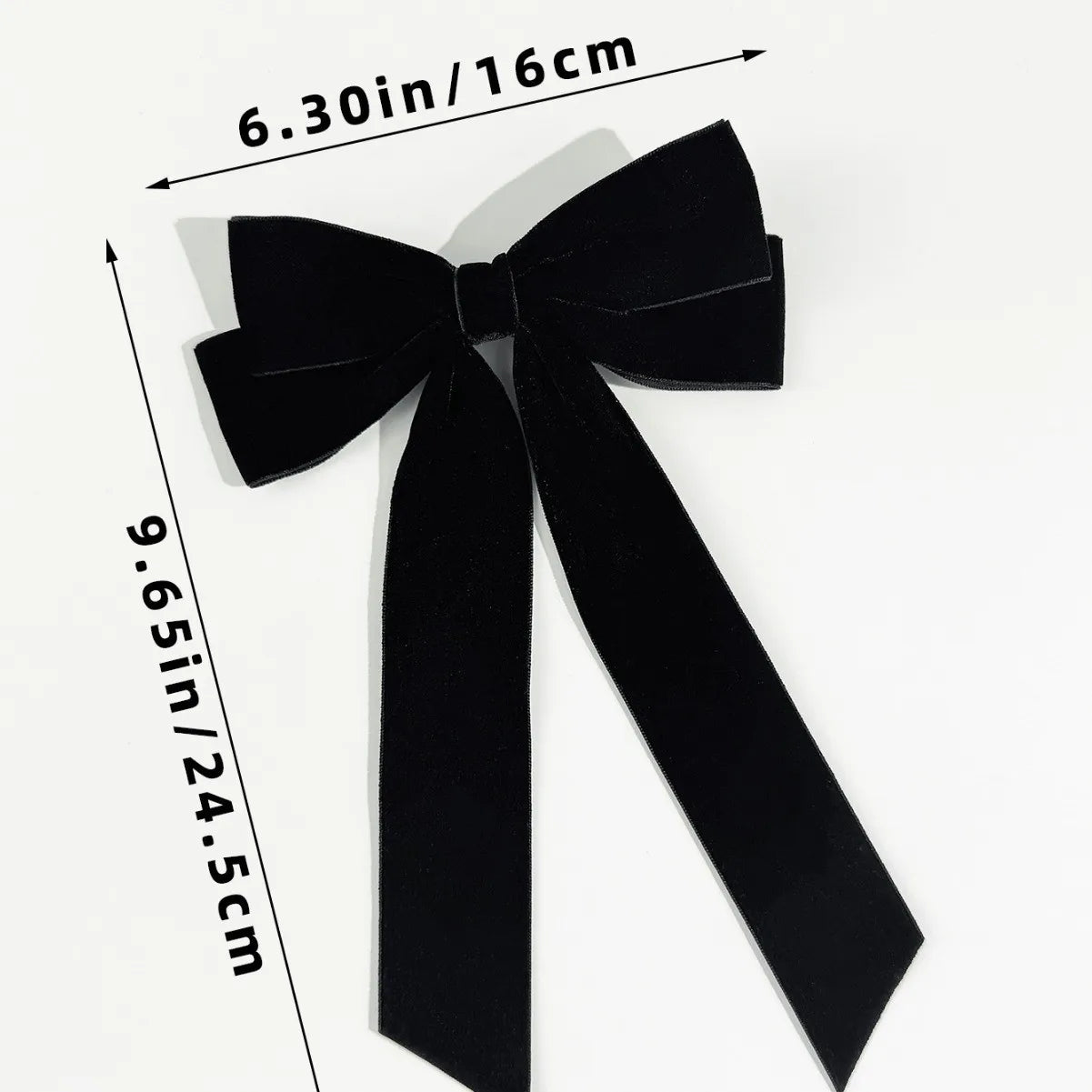 Vintage Velvet Bow Hairpins Barrettes For  Girls Wedding Long Ribbon Korean Hair Clip Hairgrip Accessories Christmas party hair