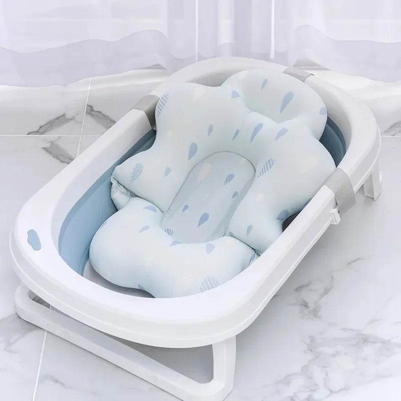 Newborn Baby Bath Mat & Tub Seat – Soft Cushion Support