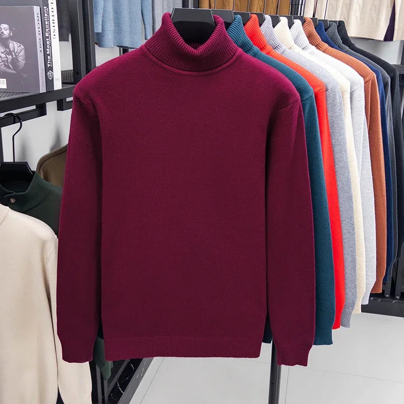 Men’s Knitted Turtleneck Sweater