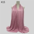 28Color Modal Cotton Jersey Hijab Scarf Ramadan Long Muslim Shawl Plain Solid Soft Turban Wraps For Women Headband