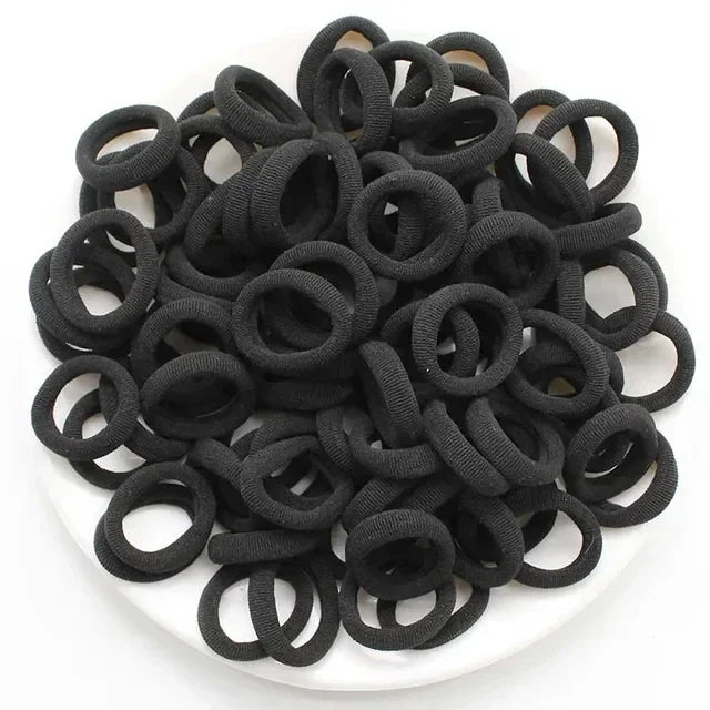 200/1000 PCS Colorful Nylon Elastic Hair Bands for Women & Girls – Small Ponytail Holders & Rubber Hair Ties