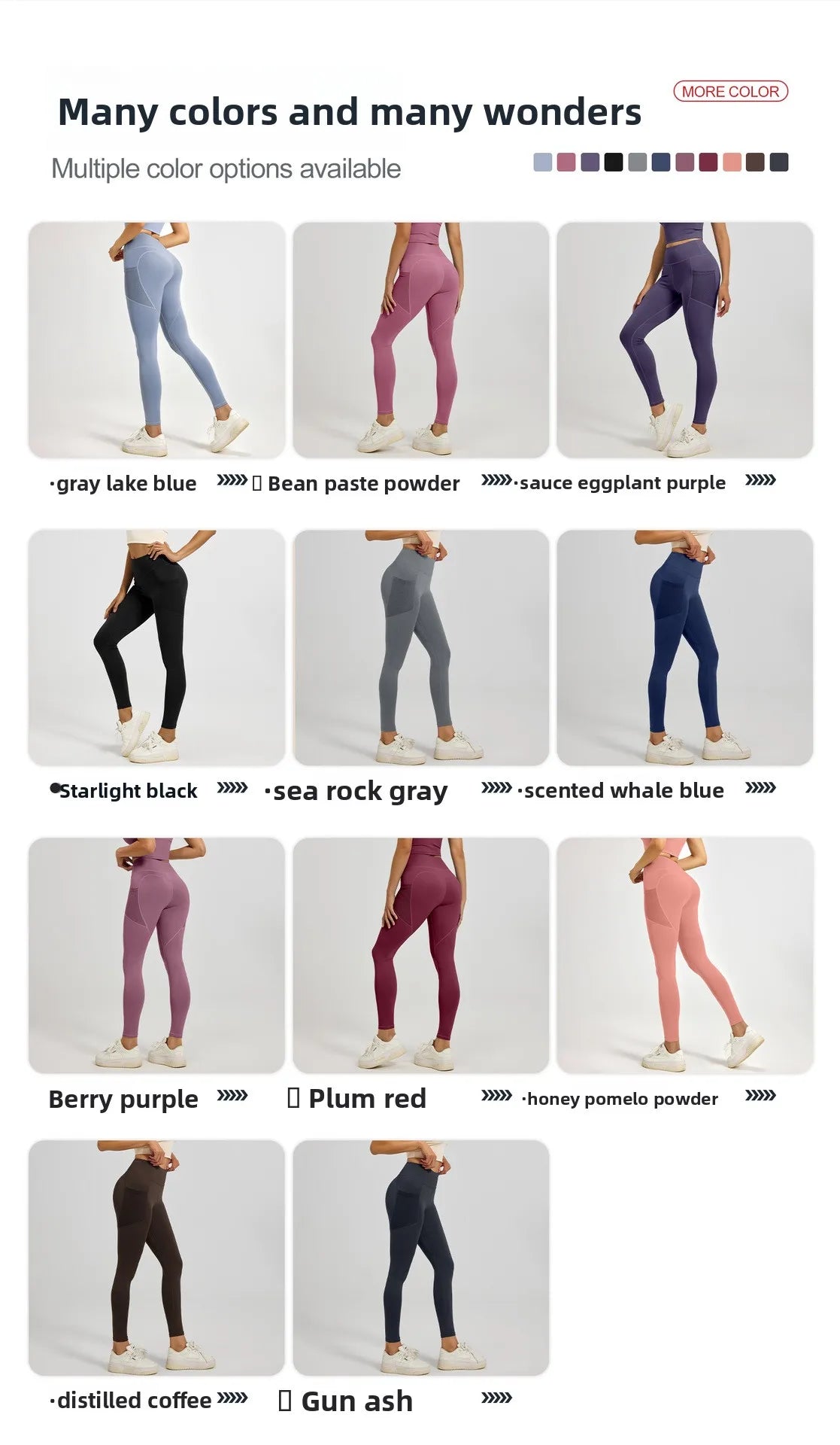 2026Spring Summer New Women's Yoga Pants Tight Peach Hip Leggings Pocket High Waist Belly Tight Trousers Sports Riding Pants Fit