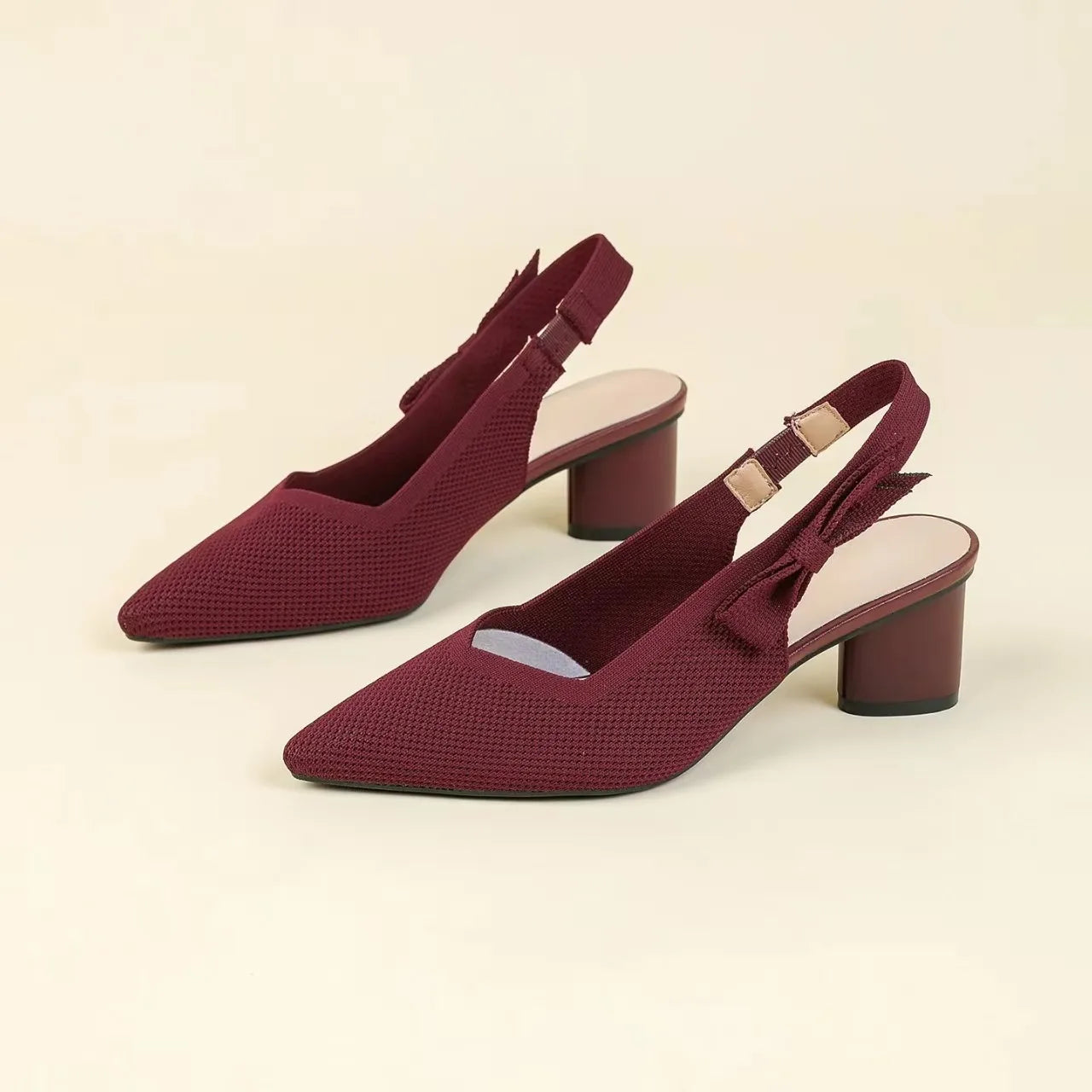 Women’s Knitted Pointed Heel Sandals