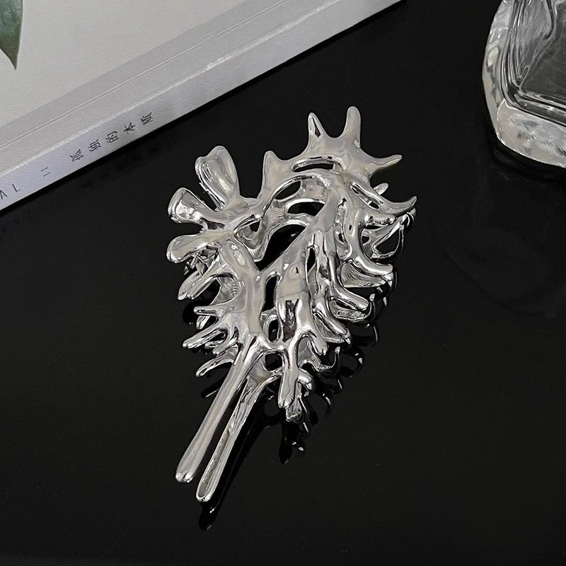 Exquisite Metal Large Claw Clip New Fashion Geometric Hair Claw Clip Barrettes Crabs Headwear For Women Girls Hair Accessories