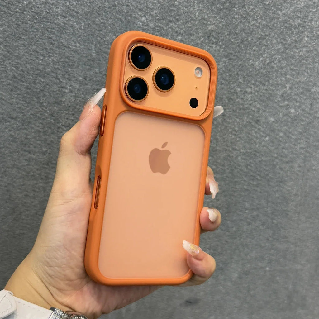 iPhone Case 17 Series – Orange Matte Transparent