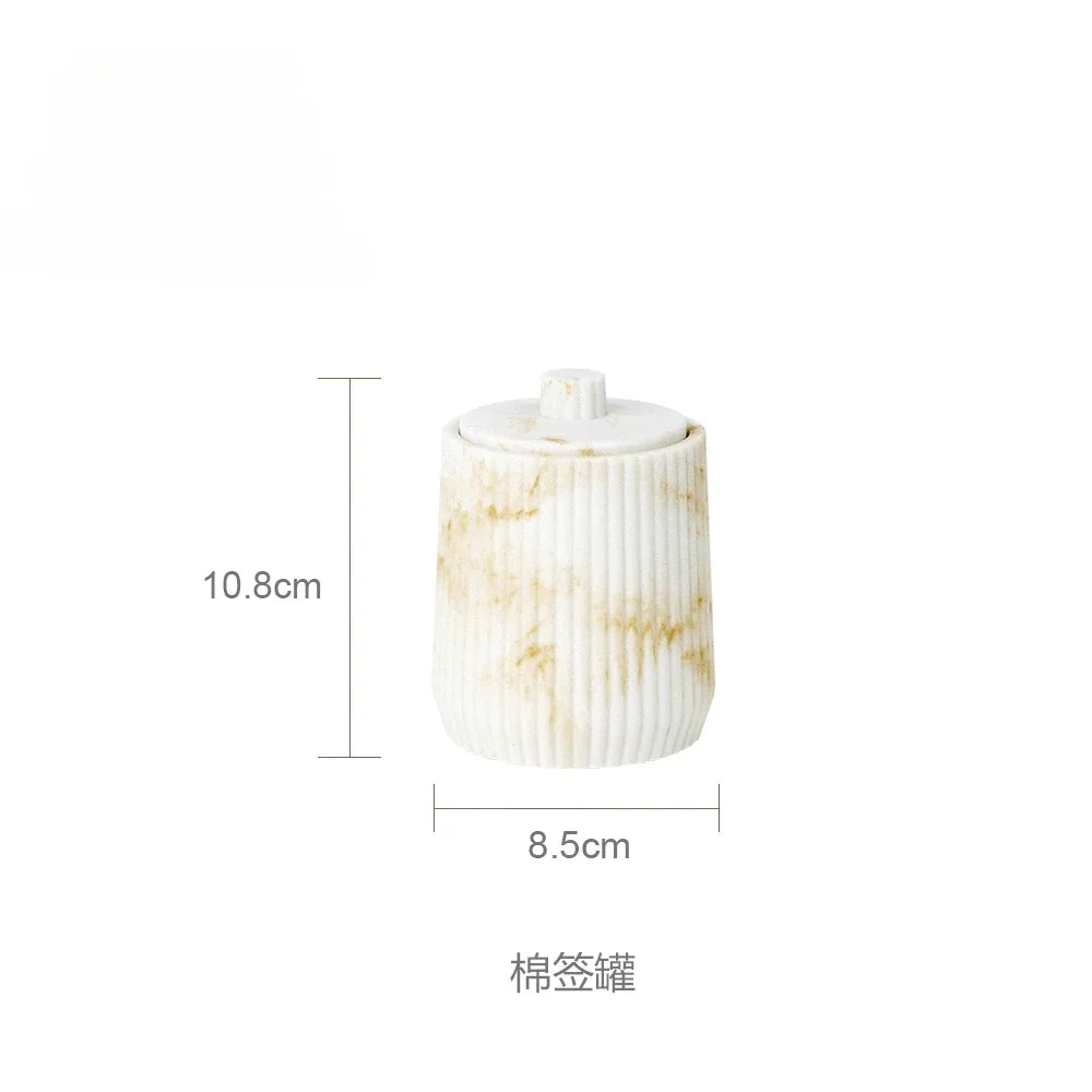 Sandstone Bathroom Gargle Cup & Tray – 1pc