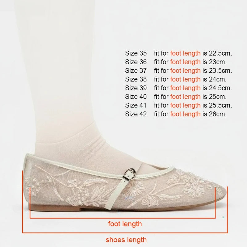 Women’s Pearl Mesh Mary Jane Flats