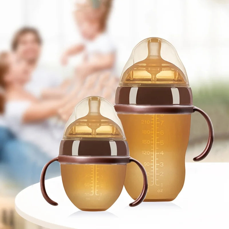 Brown Baby Bottle – 150ML with Handle