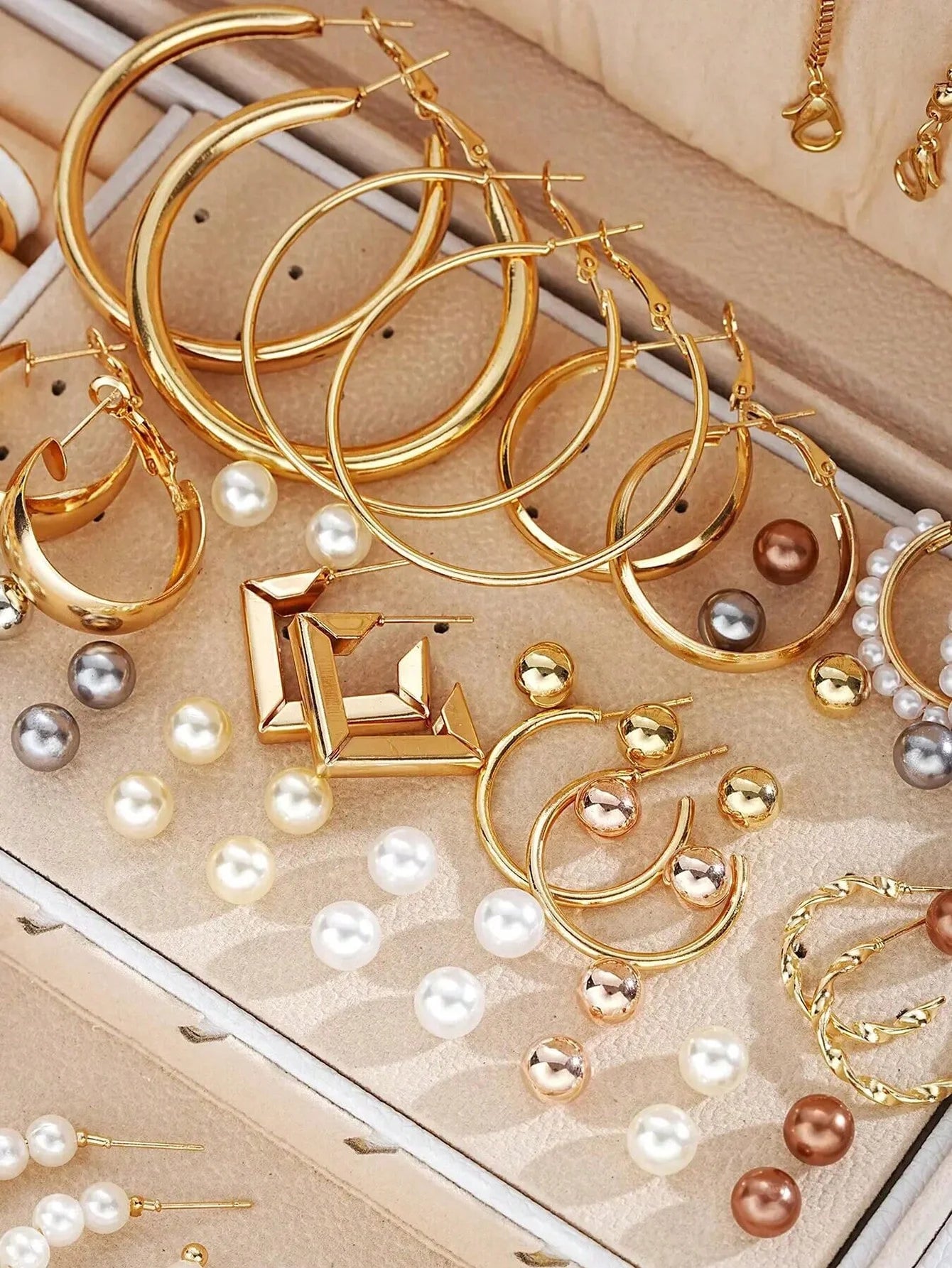 86PCS Elegant Pearl Jewelry Set