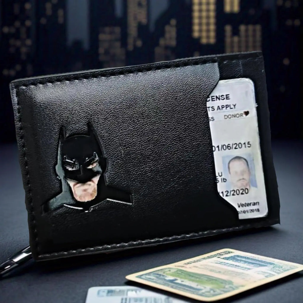 Bat ID Slim Leather Wallet