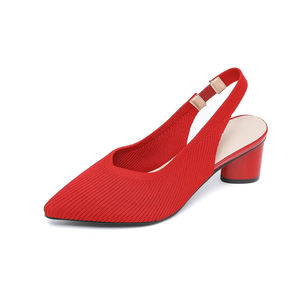 Women’s Knitted Pointed Heel Sandals