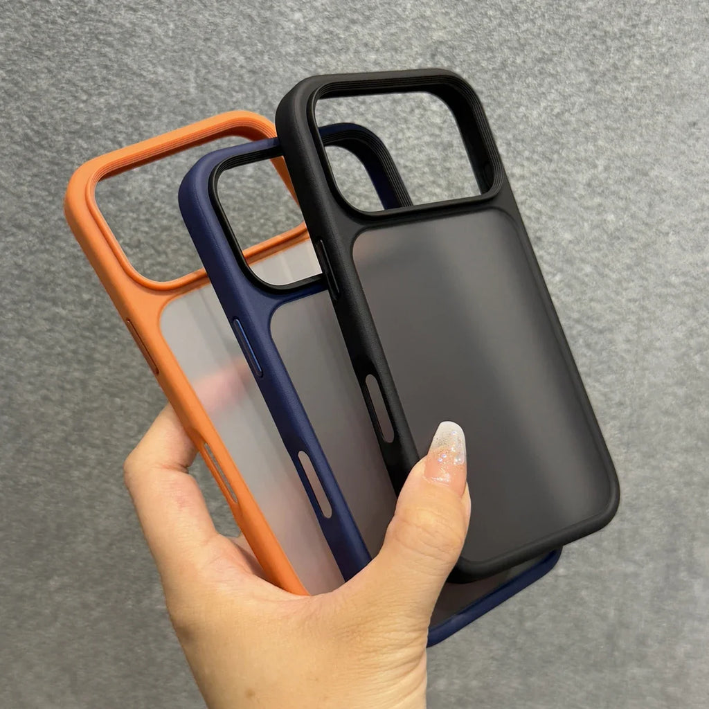 iPhone Case 17 Series – Orange Matte Transparent