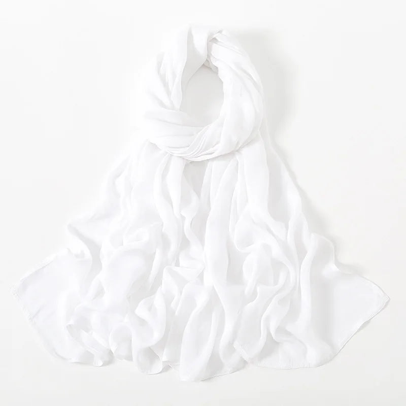Cotton Rayon Modal Hijabs Scarf Solid Headscarf Wraps Big Size Plain Shawls Muslim Women Hijab Islamic Turban Headband 190*85cm