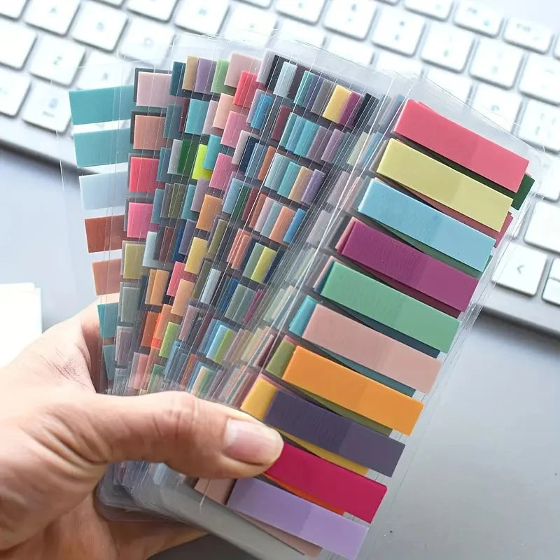 200pcs European Vintage Fluorescent PET Labels – 10 Colors
