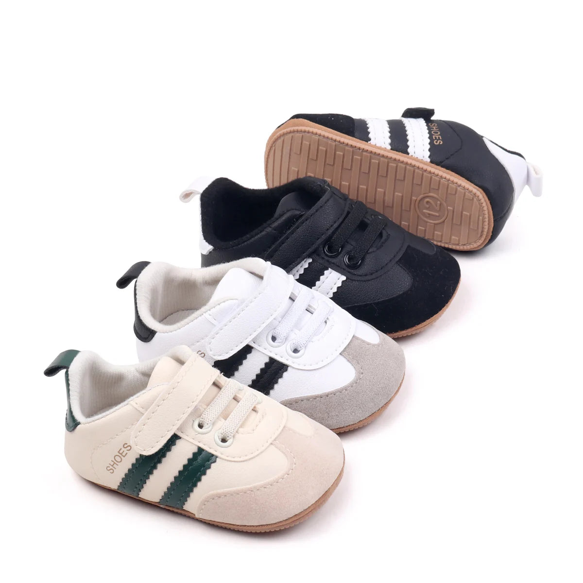 2025 Baby First Walking Shoes – Unisex PU Leather Toddler Sneakers 0-18M